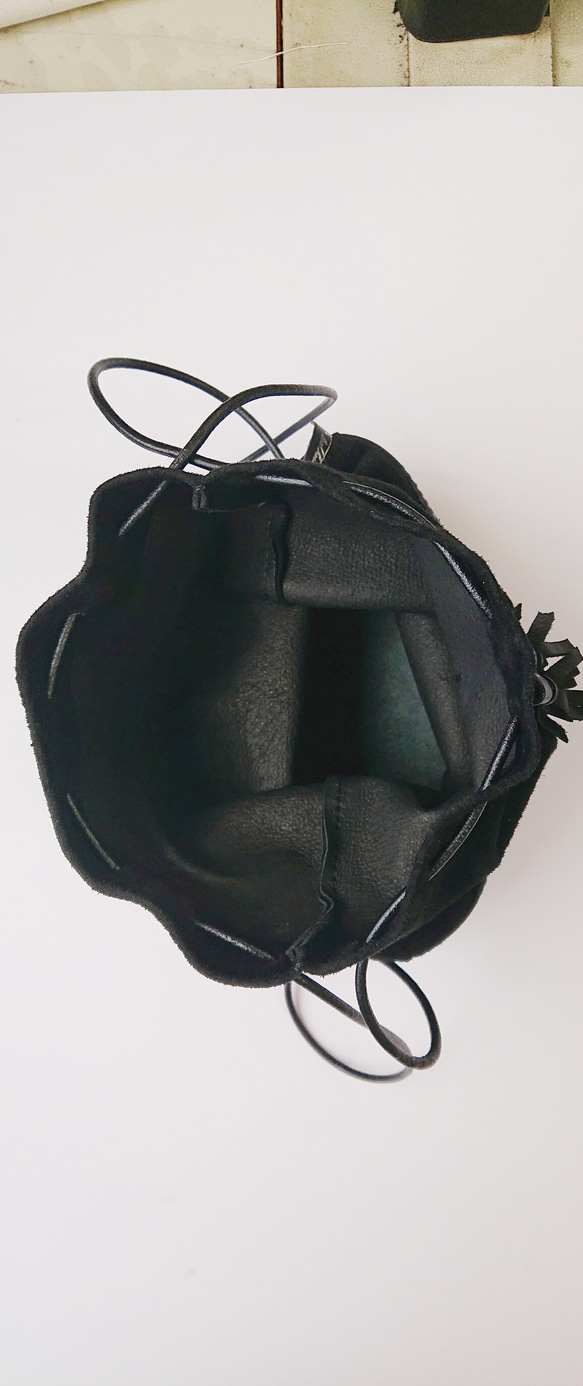 2wayのレザー巾着【Switch】｜2toneカラー 7枚目の画像