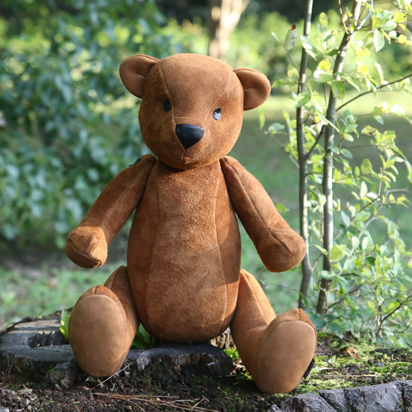 ダックス？ハウンド？モチーフ 本革 スツール ぬいぐるみ 125cm