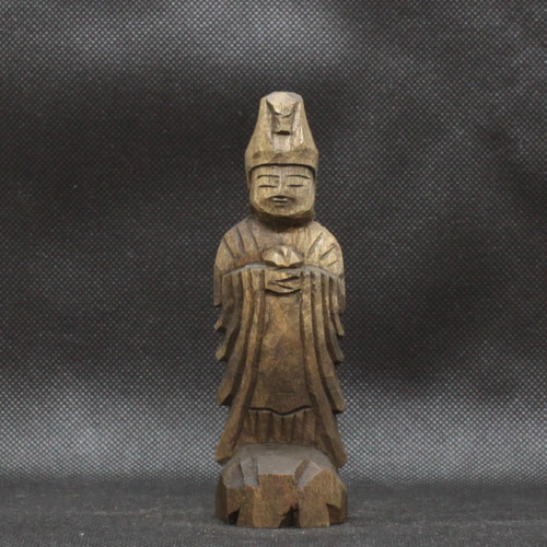 小さな馬頭観音（高さ：12cm bt1706）仏像 円空仏 木彫 彫刻 円空工房