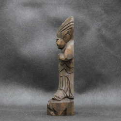 蔵王権現（16cm クス材 着色 zg1907）仏像 円空仏 木彫 4枚目の画像