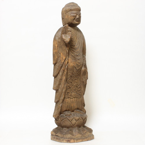 Amazon.co.jp: 阿弥陀如来坐像(15cm an5231)仏像 円空仏 摸刻