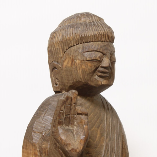 円空仏 摸刻 仏像：阿弥陀如来 60センチ（予約制作） 彫刻 円空