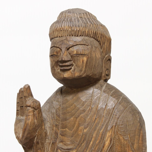 円空仏 摸刻 仏像：阿弥陀如来 60センチ（予約制作） 彫刻 円空