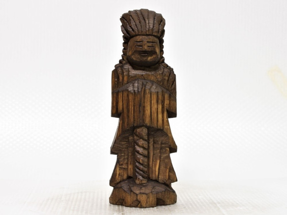護法神、関市神明神社、円空仏模刻、値下げ品 受けん