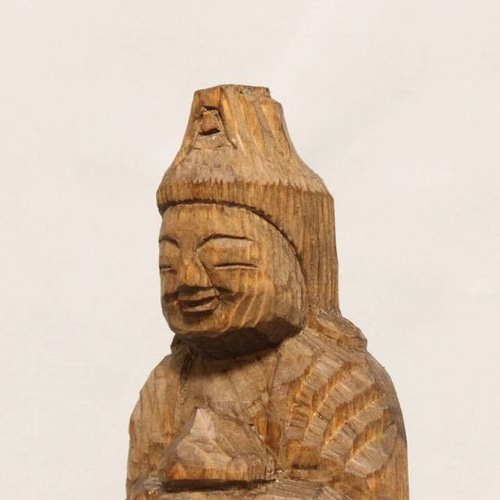 円空仏 摸刻：弁財天（高さ：30センチ 作品番号：bz20190603） 彫刻 円