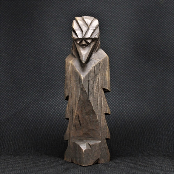 阿弥陀如来坐像(15cm an6730)仏像 円空仏 摸刻 木彫 迦楼羅(かるら)（15cm kr6222 ）仏像 円空仏 摸刻 木彫 彫刻 円