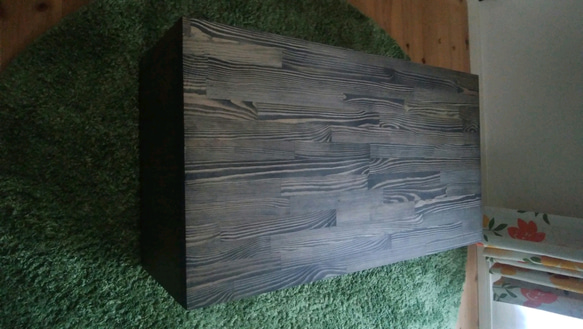 折りたたみローテーブル　アイアンブラック調 3枚目の画像