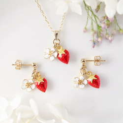 14kgf ルビーとトルマリンのピアス✨ 14kgf*ルビーとトルマリンクォーツのピアス／イヤリング*天然石