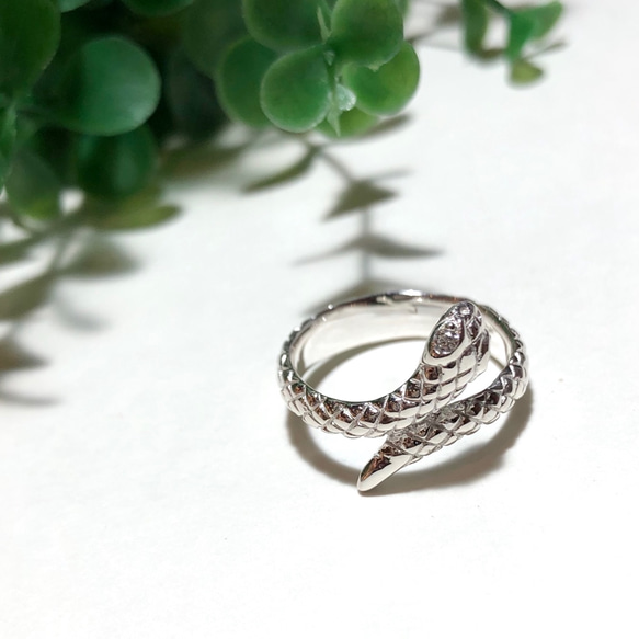 サイズ入荷！純銀製＊ヘビのリング 指輪・リング Lajemmica 通販