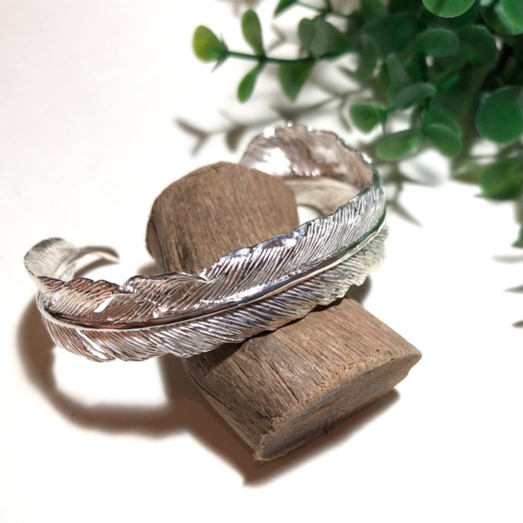 silver1000*純銀製*ぽってりシンプルボリュームバングル ラジェミカ