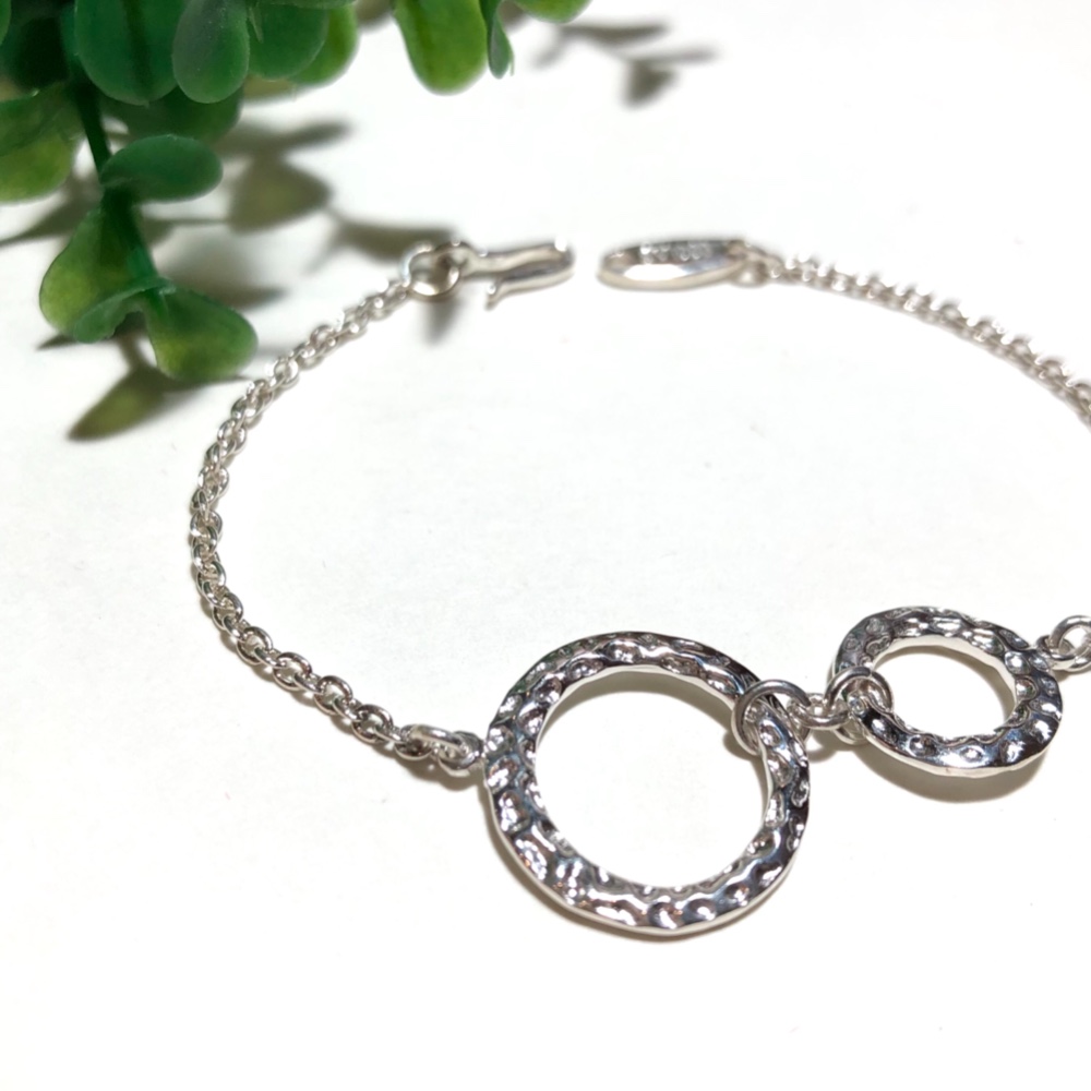 再入荷！純銀製＊サークルブレスレット