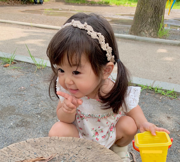 ヘアバンド＊カチューム　ベビーキッズ 7枚目の画像