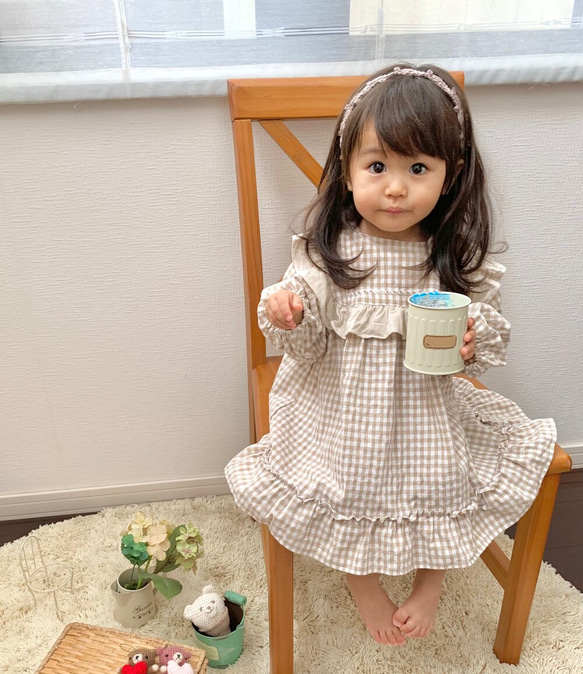 ベイビー ギンガムチェックワンピース BABY♡ギンガムチェック