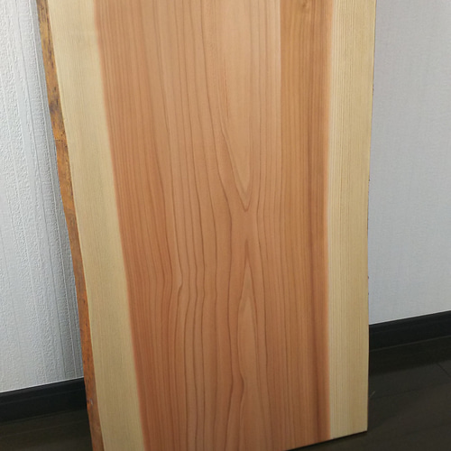 №17杉　一枚板　ＤＩＹおすすめ DIYに！杉一枚板 テーブル天板や棚の天板に！サンダー掛けのみ
