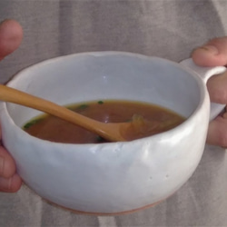 耐熱のスープカップ白・黒 4枚目の画像