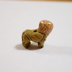 ペルー製セラミック動物パーツ　ライオン 2枚目の画像