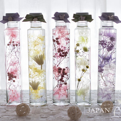 【花草標本】甜蜜輕粉/台灣玻璃瓶(200ml) 療癒系浮游花 日本最新流行 第5張的照片