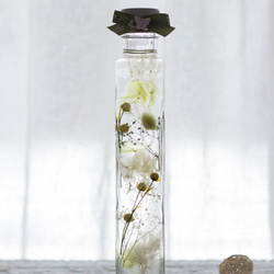 【花草標本】暖心湘黃/台灣玻璃瓶(200ml) 療癒系浮游花 日本最新流行 第4張的照片