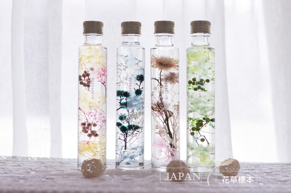 【花草標本】少女嫩粉/台灣玻璃瓶(200ml) 療癒系浮游花 日本最新流行 第6張的照片
