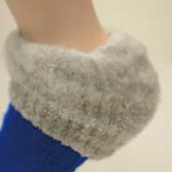made in JAPAN手袋産地　香川県産【足ぶくろ】あったか靴下　SNSO-067　BLU　男女兼用フリーサイズ 4枚目の画像