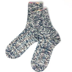 【TMSO-099 Cotton Candy Hemp Socks】NAVY size 25㎝〜27㎝ 2枚目の画像