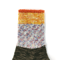 【TMSO-101 On the Lake Hemp Socks】OLIVE size 23㎝〜25㎝ 麻使用 奈良産 2枚目の画像