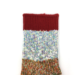 【TMSO-098 Cloud Hemp Socks】RED size 23㎝〜25㎝ 麻使用 奈良産靴下 2枚目の画像