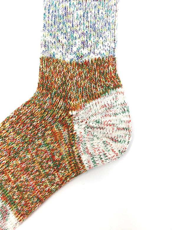 【TMSO-098 Cloud Hemp Socks】RED size 23㎝〜25㎝ 麻使用 奈良産靴下 3枚目の画像