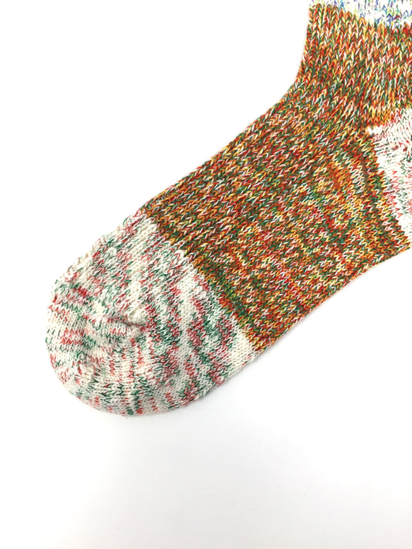 【TMSO-098 Cloud Hemp Socks】RED size 23㎝〜25㎝ 麻使用 奈良産靴下 4枚目の画像