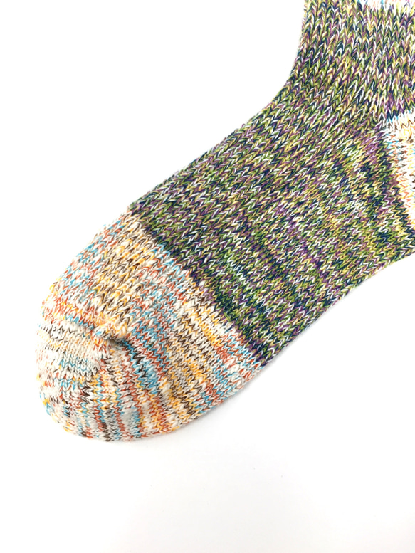 【TMSO-098 Cloud Hemp Socks】PINK size 25㎝〜27㎝ 麻使用 奈良産 4枚目の画像