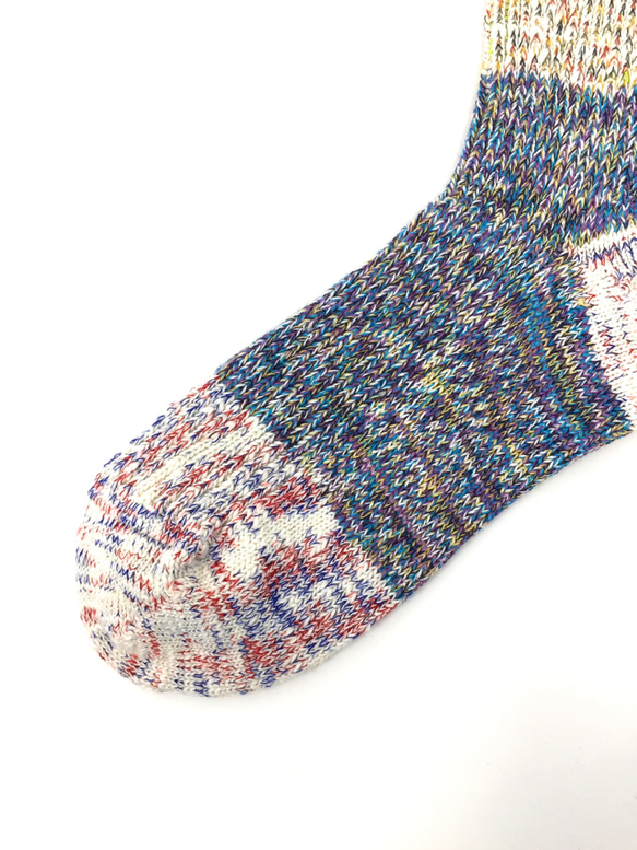 【TMSO-098 Cloud Hemp Socks】GREEN size 25㎝〜27㎝ 麻使用 4枚目の画像