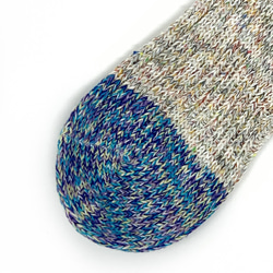 TMSO-104【Tepid Breeze Hemp Socks】GRY/GRN/BLU 25㎝~27㎝ 4枚目の画像