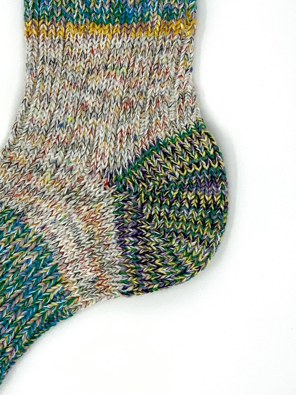 TMSO-106【Crazy Hemp Socks】GREEN(グリーン) 25cm〜27cm  麻を使用した靴下 3枚目の画像