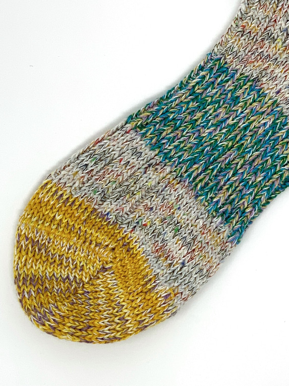 TMSO-106【Crazy Hemp Socks】GREEN(グリーン) 25cm〜27cm  麻を使用した靴下 4枚目の画像