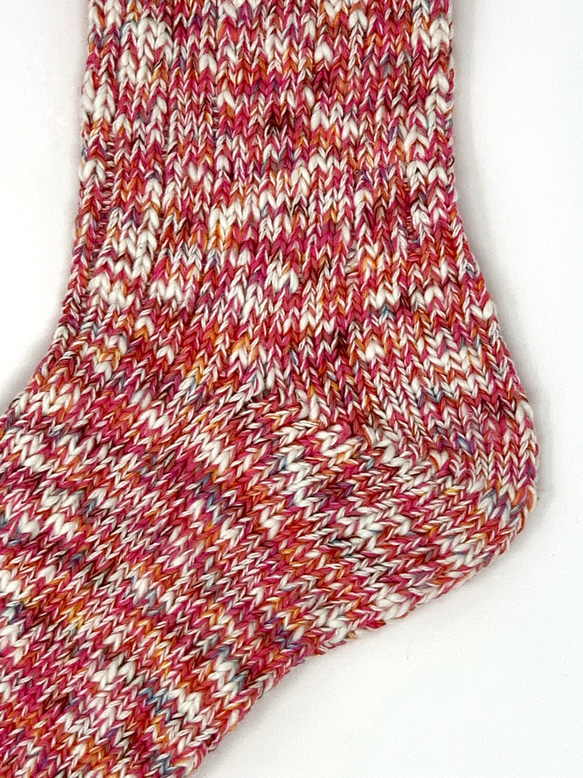 TMSO-110【Double Stome Hemp Socks】RED(レッド) 25cm〜27cm 2枚目の画像