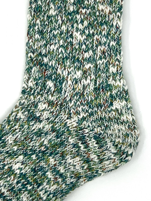 TMSO-110【Double Stome Hemp Socks】GREEN(グリーン) 23cm〜25cm 2枚目の画像