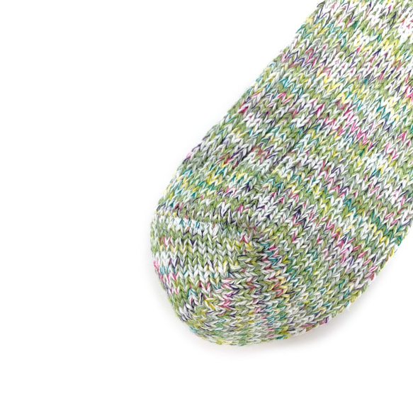 TMSO-126【Savanna Middle Hemp Socks】(GREEN) 23cm～25cm 2枚目の画像