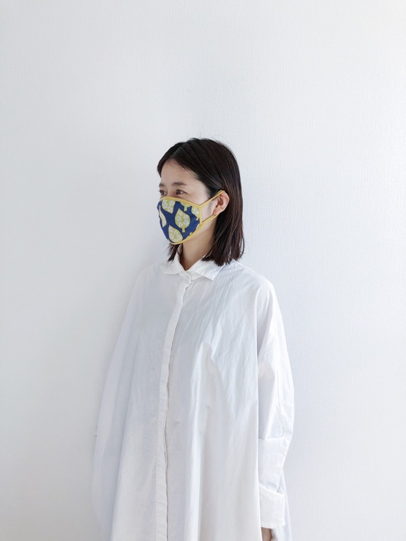 DNM2020-G3【千葉で作った莫大小マスク】(リーフ) スモールサイズ 5枚目の画像