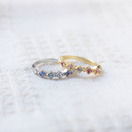 ピンキー ハーフエタニティリング