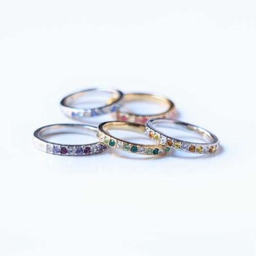 定価約16万　4℃ブライダル　8.5号　ハーフエタニティリング Y_01372DA_2.jpg