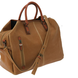 木和田 白化合皮 No.1595「レトロ ボストンバッグ」 日本製 ボストン