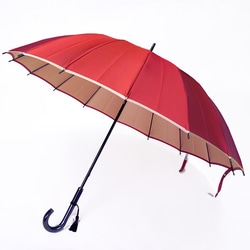 長傘「かさね」親骨55cm×16本骨（甲州織生地使用）カラー12色 傘・日傘