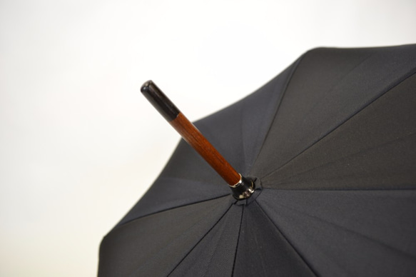 紳士用雨傘「橘」親骨65㎝×8本骨（甲州織生地使用）カラー5色 5枚目の画像