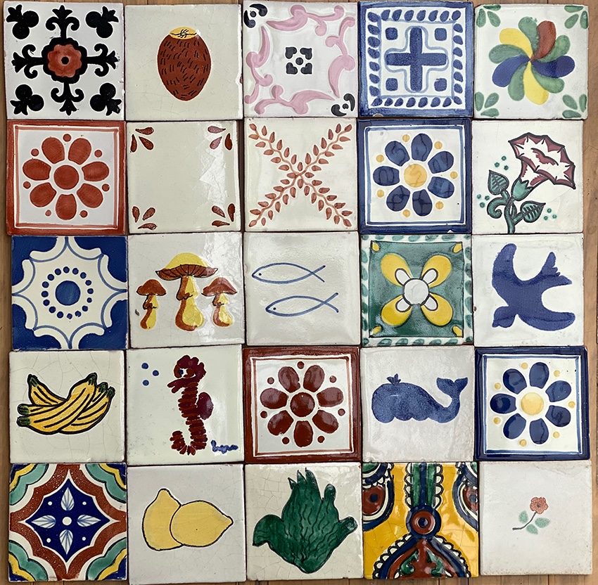 70枚まとめ売り 10x10cm メキシカンタイル