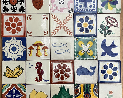 メキシカンタイル10cm角 25枚セット-3 その他素材 NATSUKO