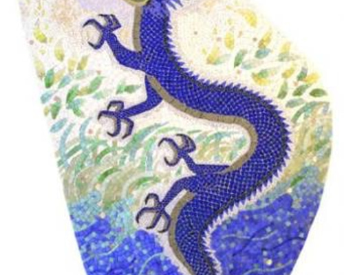 アナンの龍 〜光へ 小説の表紙に使用されたモザイクアート その他