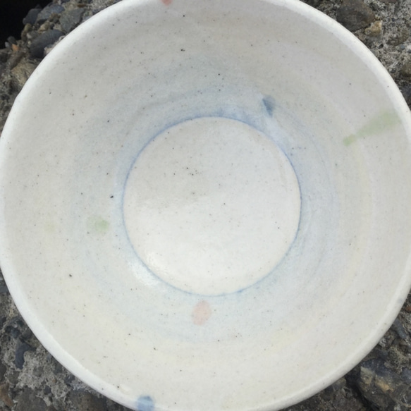 リングと色釉の雫　茶碗 7枚目の画像