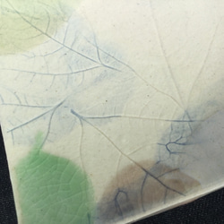シロモジの葉っぱ  スクエア皿 3枚目の画像