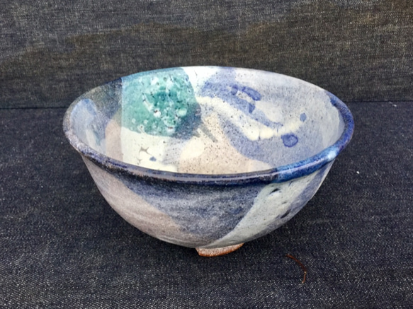 コバルト雲の割高台ちゃわん 2枚目の画像