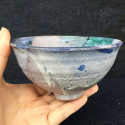 コバルト雲の割高台ちゃわん 4枚目の画像